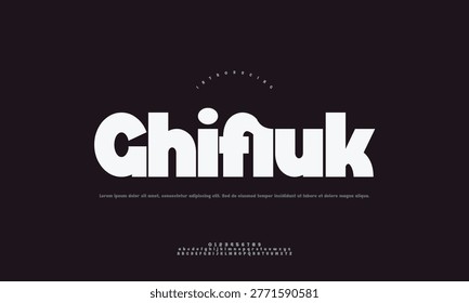 Chifiuk bold modern font display with typeface typography alphabetic alphabet illustration typographic fontname typefacefamily fontfamily logotype headline branding blackbackground