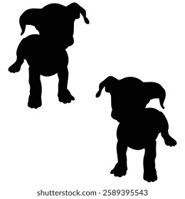 Chihuahua Cattle dog Silhouette, Chihuahua illustration, Chiweenie icon Silhouette, Cattle dog Silhouette illustration