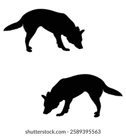 Chihuahua Cattle dog Silhouette, Chihuahua illustration, Chiweenie icon Silhouette, Cattle dog Silhouette illustration