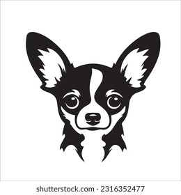 chihuahua dog breed vector illustration