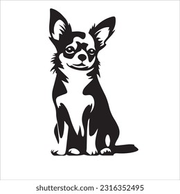 chihuahua dog breed vector illustration