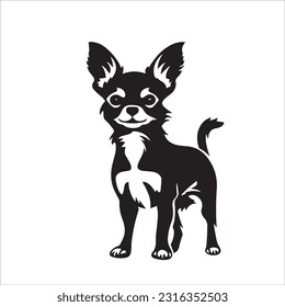 chihuahua dog breed vector illustration