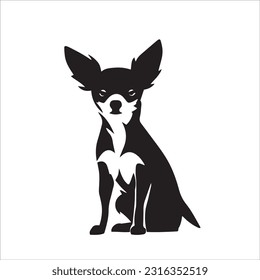 chihuahua dog breed vector illustration