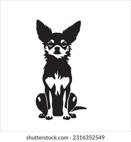 chihuahua dog breed vector illustration