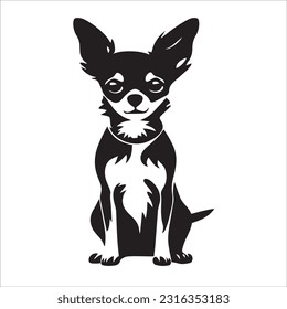 chihuahua dog breed vector illustration