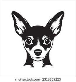 chihuahua dog breed vector illustration