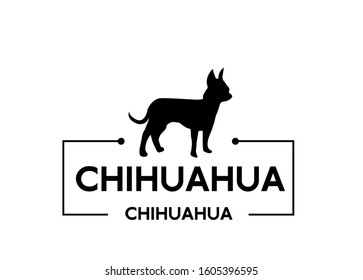 Chihuahua dog logo vector icon