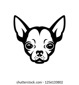 Chihuahua Face - Isolated Vector Illustration