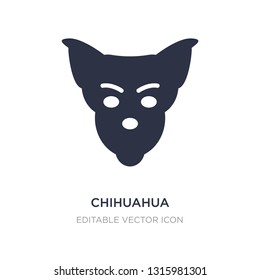 chihuahua icon on white background. Simple element illustration from Animals concept. chihuahua icon symbol design.