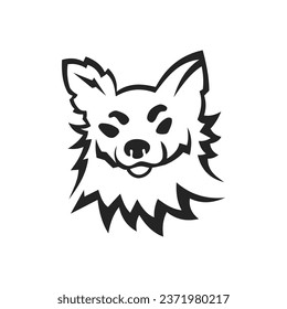 chihuahua logo template Isolated. Brand Identity. Icon Abstract Vector graphic