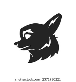 chihuahua logo template Isolated. Brand Identity. Icon Abstract Vector graphic