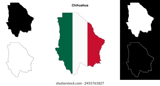 Karte der Chihuahua-State Outline