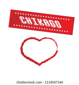 Chikago city slogan,Chikago city print in vector, t-shirt graphics, designed for tee print design. Vector illustration.