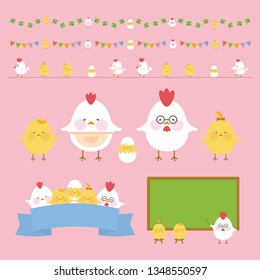 chiken and chick set