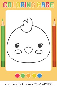 Chiken Farm Animals Coloring Pages Preschool Activity