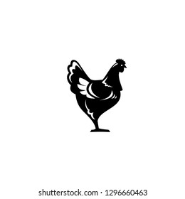 chiken icon vector