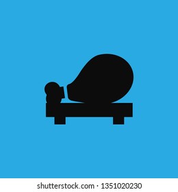 chiken leg icon vector