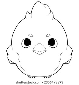 Chikken simple black and white