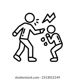Child Abuse icon in vector. Illustration