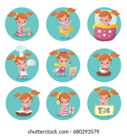 child activity illustrations