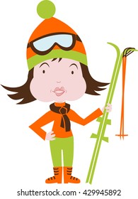 Child or adult skier
A child held from winter sports on skis with ski goggles