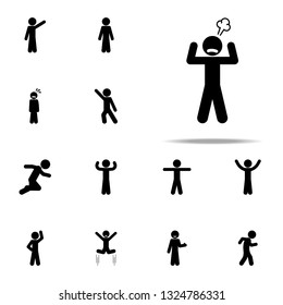 child, angry icon. child icons universal set for web and mobile