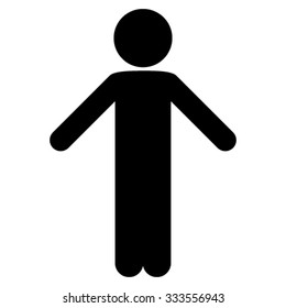 Child Apology vector icon. Style is flat symbol, black color, rounded angles, white background.