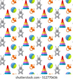 Child background pyramid hare ball vector