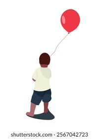 Child with balloon. Boy with balloon