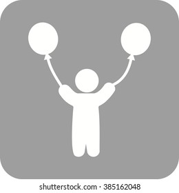 Child with Balloons