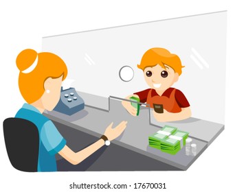 Child Banking - Vector