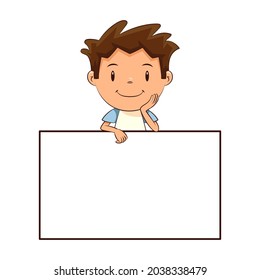 Child blank frame, vector illustration