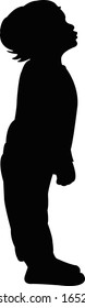 a child body silhouette vector