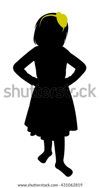 Child Body Silhouette Vector Stock Vector (Royalty Free) 431062819