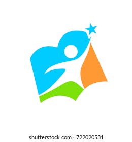 Child Book And Dream Logo