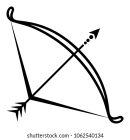 Child bow icon. Simple illustration of child bow vector icon for web