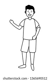 child boy avatar black and white