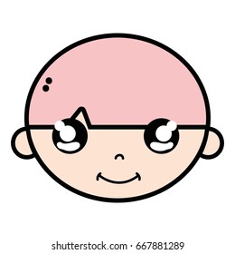 child boy face with hairstyle design