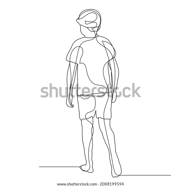 Child Cap Line Drawing Sketch Stock Vector (Royalty Free) 2008199594 ...