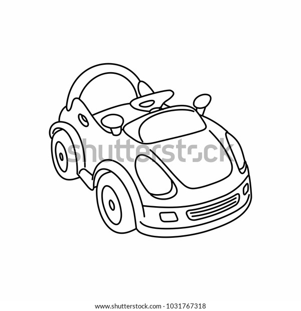 Child Car Outline\
Drawing