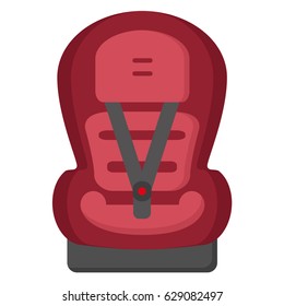 Child car seat 1 icon. Front view