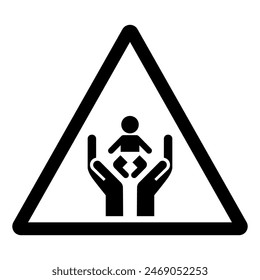 Child Care Center Symbol Sign, Vector Illustration, Isolated On White Background Label. EPS10