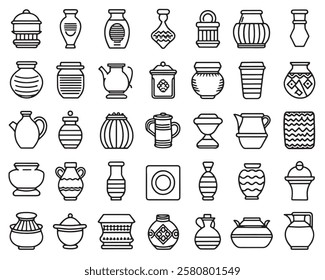 Child care line art 50 icon set features (2)