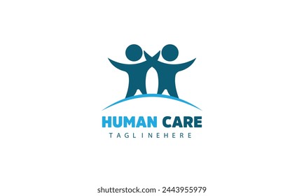 Child Care logo design vector, People Care logo 