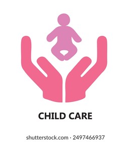 Child Care and Medical Services Icon.