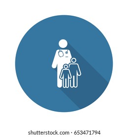 Child Care And Medical Services Icon. Flat Design. Isolated.