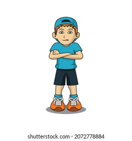 Child cartoon design illustration vector eps format , suitable for your design needs, logo, illustration, animation, etc.