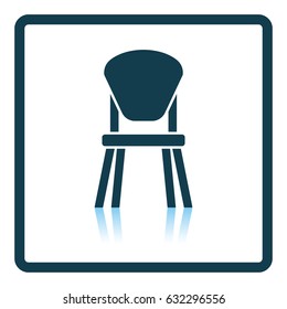 Child chair icon. Shadow reflection design. Vector illustration.