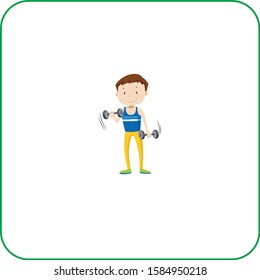 child character vector icon illustration