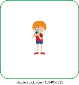 child character vector icon illustration